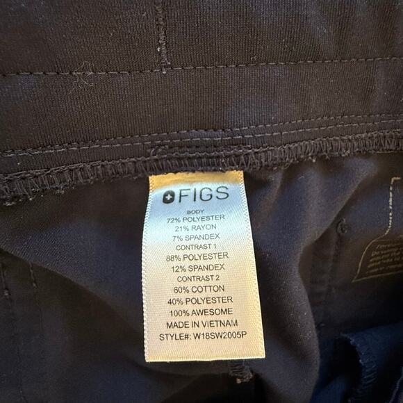 Figs Women’s Zamora Jogger Scrub Pants Navy Blue‎ XL Petite PO#1670 - Picture 3 of 4